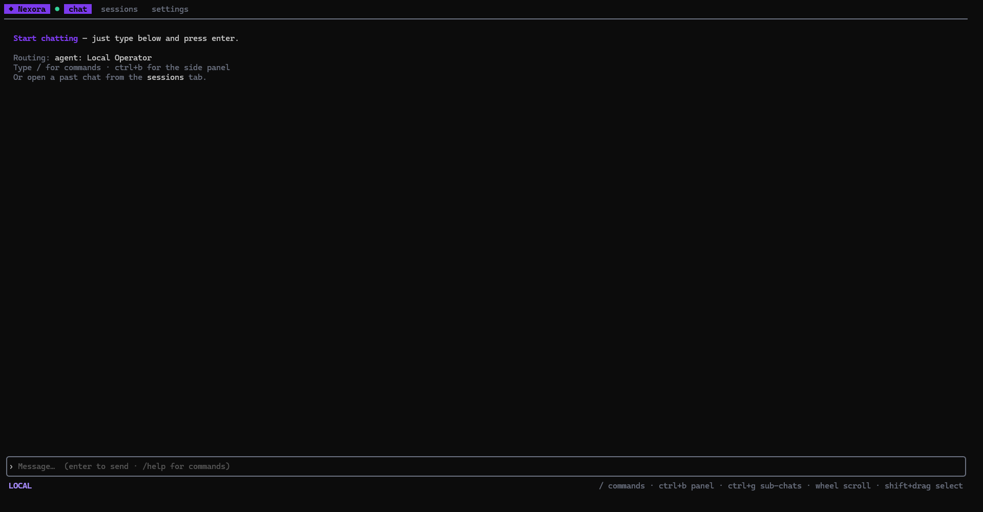 Simple mode — reduced header